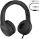 LilGadgets Connect+ Pro Wired Kids Headphones for School with Microphone, Volume Limiting &amp; Noise Cancelling Over-Ear Headset with Cord, SharePort Technology &amp; SoftTouch Padding, Black