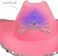 Funny Party Hats Cowboy Hat for Women - Cowgirl Hat - Cowgirl Costume Hat, Rhinestone Pink Cowgirl Hat With Tiara, One size