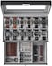 SONGMICS 12 Slots Watch Box Mens Watch Organizer Lockable Jewelry Display Case with Real Glass Top Black Faux Leather UJWB012
