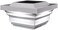 Classy Caps SL078W Regal PVC Solar Post Cap, 4" x 4", White