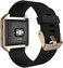 Simpeak Bands with Frame Compatible with Fitbit Blaze, Silicone Replacement Band Strap with Rose Gold Frame Case Replacement for Fit bit Blaze Smart Fitness Watch, Small, Black