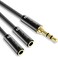 Syncwire Headphone Splitter, Nylon-Braided 3.5mm Extension Cable Audio Stereo Y Splitter (Hi-Fi Sound), 3.5mm Male To 2 Ports 3.5mm Female Headset Splitter for Phone, PS4, Switch, Tablets &amp; More