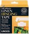 Lineco Self-Adhesive Hinging Tape Roll, Acid-Free Linen Fabric, 1.25 inches X 150 Feet (L533-1055), White,