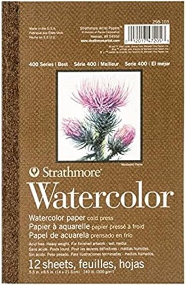 Strathmore 400 Series Watercolor Pad, White, 298-103