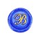 Yoption Letter B Wax Seal Stamp, Vintage Retro Brass Head Wooden Handle Alphabet Letter Initial Wax Classic Sealing Wax Seal Stamp (B)