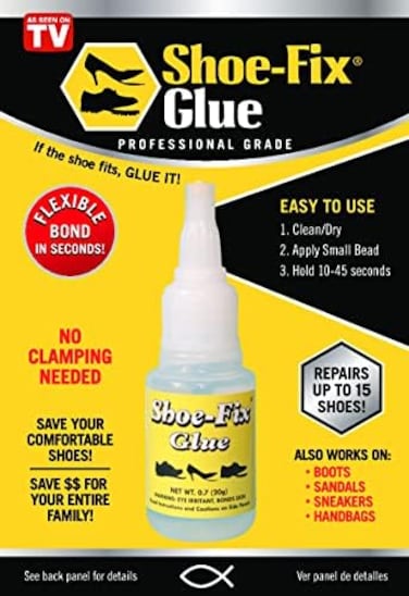 Shoe-Fix Shoe Glue: Instant Professional Grade Shoe Repair Glue (20gm)