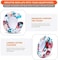 WC Extra Thick Replacement Earpads for Beats Solo 2 &amp; 3 by Wicked Cushions - Ear Pads for Beats Solo 2 &amp; 3 Wireless ON-Ear Headphones - Soft Leather, Luxury Memory Foam, Strong Adhesive   Floral White