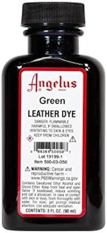 Angelus Leather Dye, 3 oz, Green