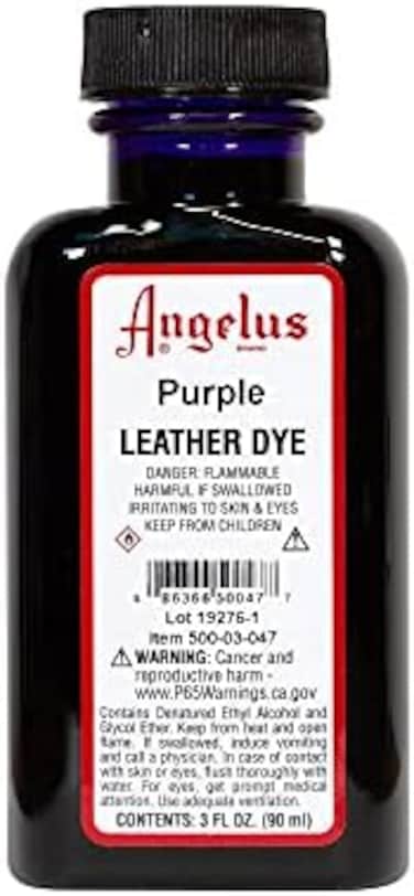Angelus Leather Dye Purple - 3 Ounces