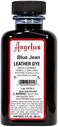 ANGELUS LEATHER DYE, 3 FL OZ/89ML BOTTLE. 044 BLUE JEAN