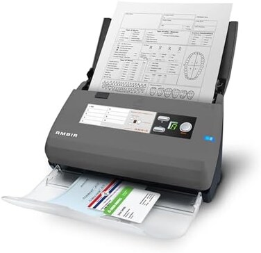 Ambir Technology Ambir ImageScan Pro 820ix 20ppm High-Speed ADF Scanner for Windows PC and Mac