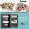 KYODOLED Locking Key Cabinet,Key Storage Lock Box with Code,Key Management Wall Mount with Combination Lock,40 Key Hooks &amp; Tags Key Labels,Black