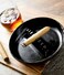 Fox Run Melamine Ash Tray, 6.75 x 6.75 x 1.25 inches, Black