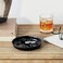 Fox Run Melamine Ash Tray, 6.75 x 6.75 x 1.25 inches, Black