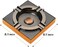 OILP Cigar Ashtray Metal Outdoor Cigar Cigarette Ashtray for Patio/Home/Table Modern Ashtrays -(Square,Alloy)