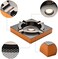 OILP Cigar Ashtray Metal Outdoor Cigar Cigarette Ashtray for Patio/Home/Table Modern Ashtrays -(Square,Alloy)