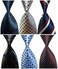 Wehug Lot 6 PCS Men's Ties 100% Silk Tie Woven Necktie Jacquard Neck Ties