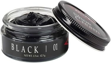 Kelly's Black Shoe Polish 1.5 oz - Professional Leather Shoe Cream