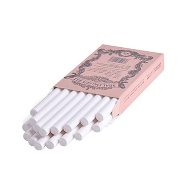 TELOSMA Mini Glue Gun Sealing Wax Sticks for Envelope Wedding Invitation Sealing Decoration Pack of 16 in White
