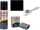 pedag Suede Cleaner and Textile Color Restorer, 3 pc Cleaning and Care Kit for Shoes and Boots, Made in Germany, Black
