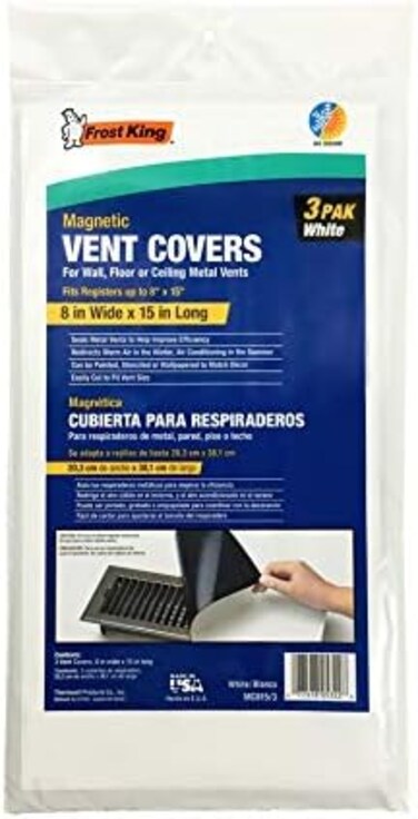 Frost King Magnetic Vent Covers, 8"x15" 3-Pack, White