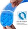 Kindax Gel Toilet Seat Cushion Portable and Washable Toilet Seat Cover Universal with Self-Adesive Design(Blue)