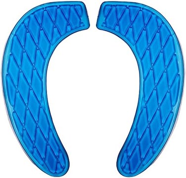 Kindax Gel Toilet Seat Cushion Portable and Washable Toilet Seat Cover Universal with Self-Adesive Design(Blue)