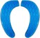 Kindax Gel Toilet Seat Cushion Portable and Washable Toilet Seat Cover Universal with Self-Adesive Design(Blue)