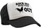 The Goozler ROCK OUT - funny joke party gag Mesh Trucker Cap Hat, Black