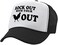 The Goozler ROCK OUT - funny joke party gag Mesh Trucker Cap Hat, Black
