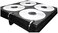 Vaultz CD Insert Pages, 3 Hole Punched, 12 x 11 Inches, 8 CDs/Page, 50 Pages/Pack, Black (VZ01415)