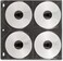Vaultz CD Insert Pages, 3 Hole Punched, 12 x 11 Inches, 8 CDs/Page, 50 Pages/Pack, Black (VZ01415)