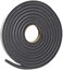 Frost King L346 Self-Adhesive Open Cell Tape, 17 Ft L X 3/4 in W 1/2 in T, Polyfoam, Charcoal