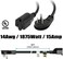 FIRMERST 6 Feet 1875W 15A Low Profile Flat Plug Extension Cord 14 AWG Black