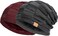 Vgogfly 2 Packs Slouchy Beanie for Men Winter Hats for Guys Cool Beanies Mens Lined Knit Warm Thick Skully Stocking Binie Hat&hellip;, Black / Wine Red, One size