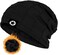 Bodvera Winter Knit Wool Warm Hat Thick Soft Stretch Slouchy Beanie Skully Cap