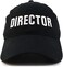 Trendy Apparel Shop Director Embroidered Soft Cotton Low Profile Dad Hat Baseball Cap - Black