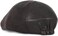 ililily Flat Cap Vintage Cabbie Hat Gatsby Ivy Cap Irish Hunting Newsboy Stretch Big Hat, Dark Brown - Xl, XL