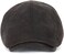 ililily Flat Cap Vintage Cabbie Hat Gatsby Ivy Cap Irish Hunting Newsboy Stretch Big Hat, Dark Brown - Xl, XL