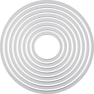 Sizzix Framelits Die Set 657551, Circles, 8 Pack, Multi Colour, One Size