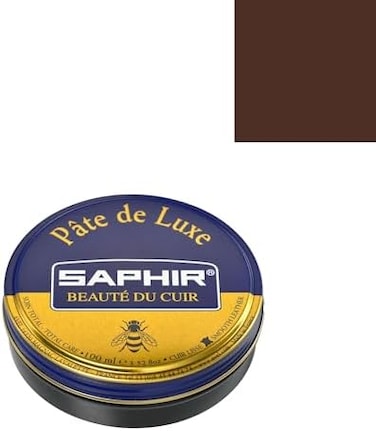 Saphir Pate De Luxe Shoe Polish 50ml - Medium Brown