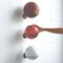Wallniture Sporta Wall Mounted Sports Ball Holder Display Storage Steel Black