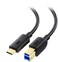 كيبل ماترز كيبل USB 3.1 نوع C (USB-C) الى النوع B (USB-B) باللون الاسود بطول 3.3 قدم