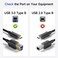 كيبل ماترز كيبل USB 3.1 نوع C (USB-C) الى النوع B (USB-B) باللون الاسود بطول 3.3 قدم