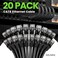 GearIT Cat 6 Ethernet Cable (20-Pack 10 Feet) Cat6 Network Patch, 10Gbps, RJ45, Snagless Cord, Gold-Plated Connectors, Internet for PC, TV, Tablet, Router, Printer, Servers, IT Data Center - Black
