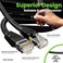 GearIT Cat 6 Ethernet Cable (20-Pack 10 Feet) Cat6 Network Patch, 10Gbps, RJ45, Snagless Cord, Gold-Plated Connectors, Internet for PC, TV, Tablet, Router, Printer, Servers, IT Data Center - Black