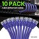 GearIT Cat 6 Ethernet Cable Cat6 Patch Cable, Cat 6 Cable, Cat6 Ethernet Cable, Network Cable, Internet Cable - Purple 3 Feet (Pack of 10)