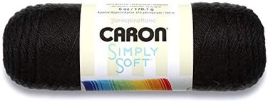 CARON SIMPLY SOFT-170G- BLACK
