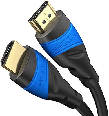 KabelDirekt 8K &amp; 4K HDMI Cable &ndash; 15.2m &ndash; Designed in Germany &ndash; Supports 4K@60Hz, UHD, Ethernet &ndash; HDTV, PC, PS5, Xbox, Switch &amp; all other HDMI devices