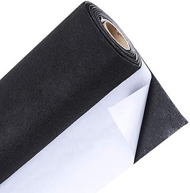 Caydo Large Black Self Adhesive Felt Roll Shelf Liner for DIY Projects Costume, Jewelry Drawer Craft Fabric Peel Stick 15.7" x 78.7